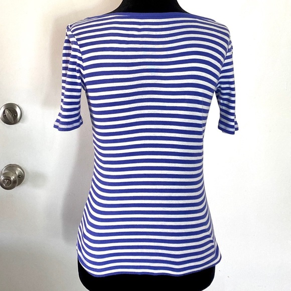 Ann Taylor Petite Striped Top - Picture 2 of 3